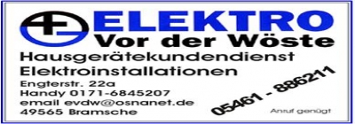 Elektro vor der Wöste